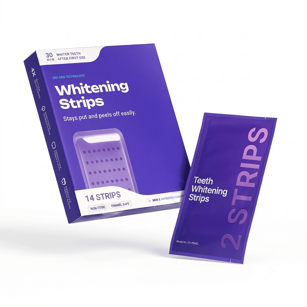 Purple Whitening Strips Kit – Instant Colour Corrector
