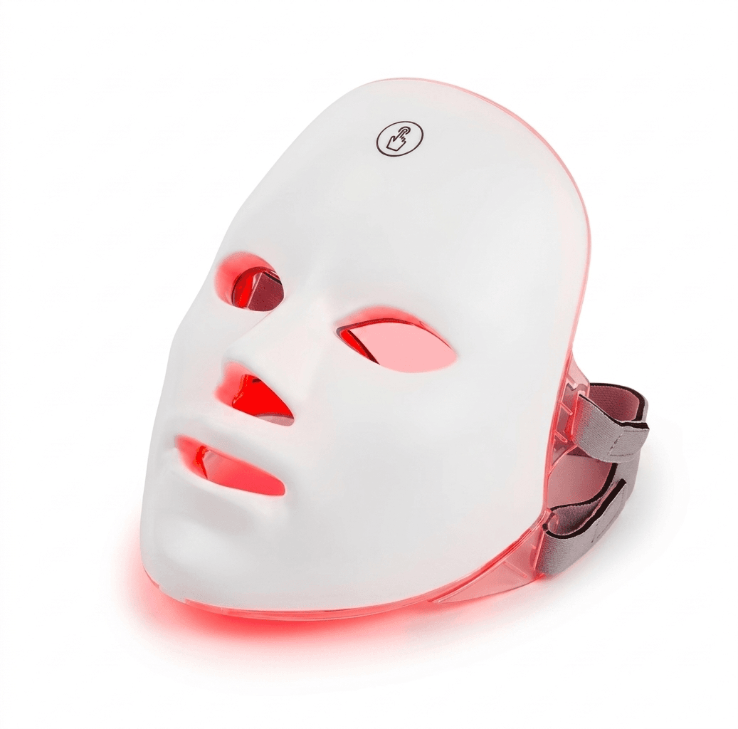 Masque Visage LED 7 Couleurs Rechargeable – Soin Photothérapique & Anti-Âge